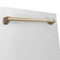 Autograph Edition 24 In. Monument Series 3rd Rack Top Touch Control Tall Tub Dishwasher In Stainless Steel With Champagne Bronze Handle, 45dba