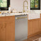Autograph Edition 24 In. Monument Series 3rd Rack Top Touch Control Tall Tub Dishwasher In Stainless Steel With Champagne Bronze Handle, 45dba