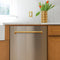 Autograph Edition 24 In. Monument Series 3rd Rack Top Touch Control Tall Tub Dishwasher In Stainless Steel With Polished Gold Handle, 45dba