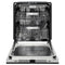 Autograph Edition 24 In. Monument Series 3rd Rack Top Touch Control Tall Tub Dishwasher In Black Matte With Champagne Bronze Handle, 45dba