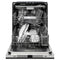 Autograph Edition 24 In. Monument Series 3rd Rack Top Touch Control Tall Tub Dishwasher In Black Matte With Champagne Bronze Handle, 45dba