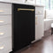 Autograph Edition 24 In. Monument Series 3rd Rack Top Touch Control Tall Tub Dishwasher In Black Matte With Champagne Bronze Handle, 45dba