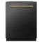 Autograph Edition 24 In. Monument Series 3rd Rack Top Touch Control Tall Tub Dishwasher In Black Stainless Steel With Champagne Bronze Handle, 45dba
