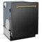 Autograph Edition 24 In. Monument Series 3rd Rack Top Touch Control Tall Tub Dishwasher In Black Stainless Steel With Champagne Bronze Handle, 45dba