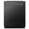 Autograph Edition 24 In. Monument Series 3rd Rack Top Touch Control Tall Tub Dishwasher In Black Stainless Steel With Champagne Bronze Helix Handle, 45dba