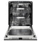 Autograph Edition 24 In. Monument Series 3rd Rack Top Touch Control Tall Tub Dishwasher In Black Stainless Steel With Champagne Bronze Helix Handle, 45dba
