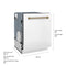 Autograph Edition 24 In. Monument Series 3rd Rack Top Touch Control Tall Tub Dishwasher In White Matte With Champagne Bronze Accent Handle, 45dba