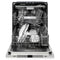 Autograph Edition 24 In. Monument Series 3rd Rack Top Touch Control Tall Tub Dishwasher In White Matte With Matte Black Accent Handle, 45dba