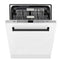 Autograph Edition 24 In. Monument Series 3rd Rack Top Touch Control Tall Tub Dishwasher In White Matte With Matte Black Accent Handle, 45dba