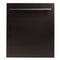 24 in. Top Control Dishwasher with Oil-Rubbed Bronze Panel and Modern Style Handle, 52dBa
