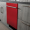 24 In. Top Control Dishwasher With Red Matte Panel And Modern Style Handle, 52dba