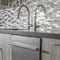 24 In. Top Control Built-in Dishwasher With Satin Stainless Steel Panel And Stainless Steel Tub With Modern Style Handle, 52dba