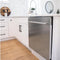 24 In. Top Control Built-in Dishwasher With Satin Stainless Steel Panel And Stainless Steel Tub With Modern Style Handle, 52dba
