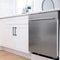 24 In. Top Control Built-in Dishwasher With Satin Stainless Steel Panel And Stainless Steel Tub With Modern Style Handle, 52dba