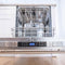 24 In. Top Control Built-in Dishwasher With Satin Stainless Steel Panel And Stainless Steel Tub With Modern Style Handle, 52dba