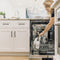 24 In. Top Control Built-in Dishwasher With Satin Stainless Steel Panel And Stainless Steel Tub With Modern Style Handle, 52dba