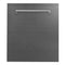 24 In. Top Control Built-in Dishwasher With Satin Stainless Steel Panel And Stainless Steel Tub With Traditional Style Handle, 52dba
