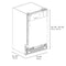 18 In. Tallac Series 3rd Rack Top Control Dishwasher In Custom Panel Ready With Stainless Steel Tub, 51dba