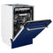 18 in. Tallac Series 3rd Rack Top Control Dishwasher with a Stainless Steel Tub with Blue Gloss Panel, 51dBa