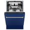 18 in. Tallac Series 3rd Rack Top Control Dishwasher with a Stainless Steel Tub with Blue Gloss Panel, 51dBa