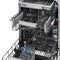 18 in. Tallac Series 3rd Rack Top Control Dishwasher with a Stainless Steel Tub with Blue Gloss Panel, 51dBa