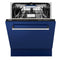 24 In. Tallac Series 3rd Rack Dishwasher With Blue Gloss Panel And Traditional Handle, 51dba