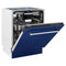 24 In. Tallac Series 3rd Rack Dishwasher With Blue Gloss Panel And Traditional Handle, 51dba