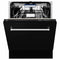 24 In. Tallac Series 3rd Rack Dishwasher With Black Matte Panel And Traditional Handle, 51dba