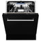 24 In. Tallac Series 3rd Rack Dishwasher With Black Matte Panel And Traditional Handle, 51dba
