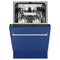18 In. Tallac Series 3rd Rack Top Control Dishwasher With A Stainless Steel Tub With Blue Matte Panel, 51dba
