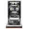 18 In. Tallac Series 3rd Rack Top Control Dishwasher With A Stainless Steel Tub With Copper Panel, 51dba