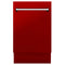 18 In. Tallac Series 3rd Rack Top Control Dishwasher With A Stainless Steel Tub With Red Gloss Panel, 51dba