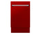 18 In. Tallac Series 3rd Rack Top Control Dishwasher With A Stainless Steel Tub With Red Gloss Panel, 51dba