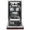 18 In. Tallac Series 3rd Rack Top Control Dishwasher With A Stainless Steel Tub With Red Gloss Panel, 51dba
