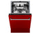 18 In. Tallac Series 3rd Rack Top Control Dishwasher With A Stainless Steel Tub With Red Gloss Panel, 51dba
