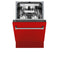 18 in. Tallac Series 3rd Rack Top Control Dishwasher with a Stainless Steel Tub with Red Matte Panel, 51dBa