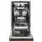 18 in. Tallac Series 3rd Rack Top Control Dishwasher with a Stainless Steel Tub with Red Matte Panel, 51dBa