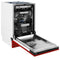 18 in. Tallac Series 3rd Rack Top Control Dishwasher with a Stainless Steel Tub with Red Matte Panel, 51dBa