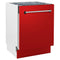 24 In. Tallac Series 3rd Rack Dishwasher With Red Matte Panel And Traditional Handle, 51dba