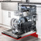 24 In. Tallac Series 3rd Rack Dishwasher With Red Matte Panel And Traditional Handle, 51dba