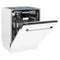 24 In. Tallac Series 3rd Rack Dishwasher With White Matte Panel And Traditional Handle, 51dba