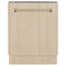 Autograph Edition 24 In. Tallac Series 3rd Rack Top Control Built-in Tall Tub Dishwasher In Custom Panel Ready With Champagne Bronze Handle, 51dba