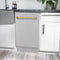 Autograph Edition 18 In. Compact 3rd Rack Top Control Dishwasher In Stainless Steel With Champagne Bronze Handle, 51dba