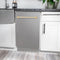 Autograph Edition 18 In. Compact 3rd Rack Top Control Dishwasher In Stainless Steel With Polished Gold Handle, 51dba