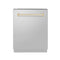 Autograph Edition 24 In. Tallac Series 3rd Rack Top Control Built-in Tall Tub Dishwasher In Stainless Steel With Polished Gold Handle, 51dba