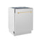 Autograph Edition 24 In. Tallac Series 3rd Rack Top Control Built-in Tall Tub Dishwasher In Stainless Steel With Polished Gold Handle, 51dba