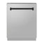 Autograph Edition 24 In. 3rd Rack Top Control Tall Tub Dishwasher In Stainless Steel With Matte Black Handle, 51dba