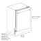 Autograph Edition 24 In. 3rd Rack Top Control Tall Tub Dishwasher In Stainless Steel With Matte Black Handle, 51dba