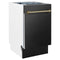 Autograph Edition 18 In. Compact 3rd Rack Top Control Dishwasher In Black Stainless Steel With Champagne Bronze Accent Handle, 51dba