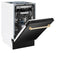 Autograph Edition 18 In. Compact 3rd Rack Top Control Dishwasher In Black Stainless Steel With Polished Gold Accent Handle, 51dba
